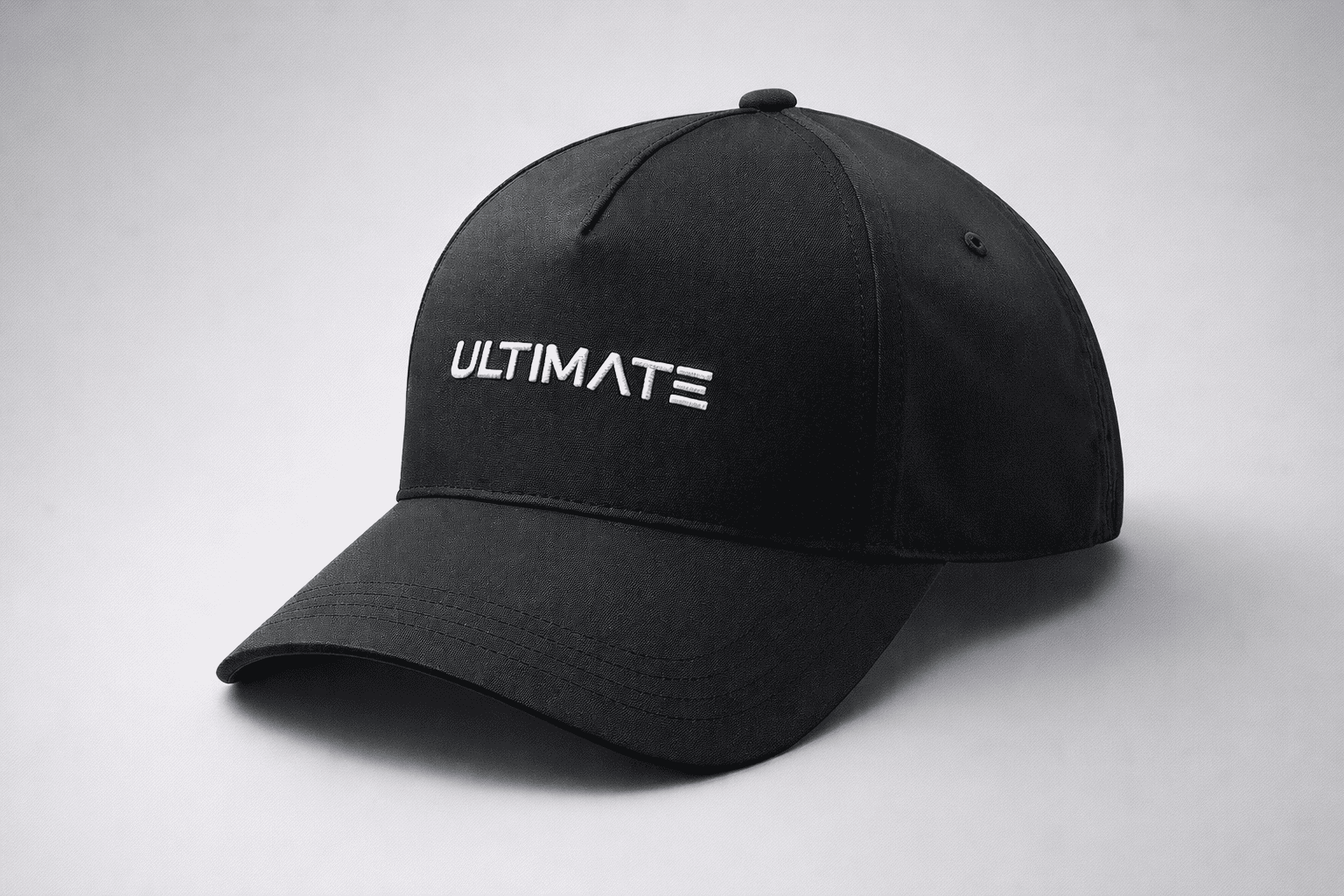 Premium Black Performance Snapback Cap
