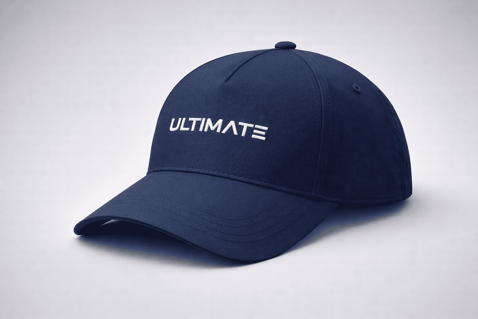Premium Navy Performance Snapback Cap